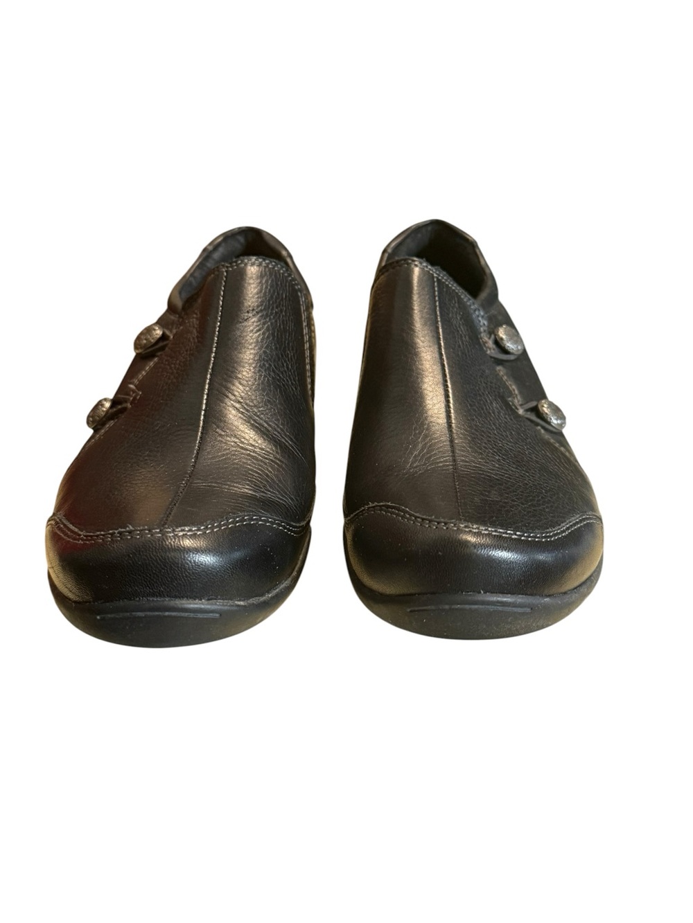 Taos Encore Black Leather Slip-On Comfort Loafers Women’s 9 EU 40 - Picture 9 of 12